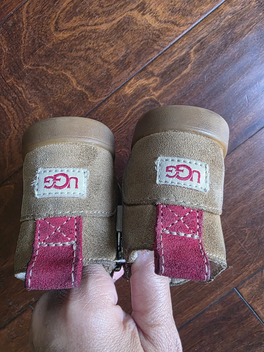 UGG Toddler Kristjan Chukka Suede Boots Tan Pink Size 7